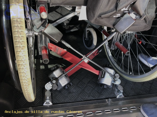 Anclajes de silla de ruedas Cáceres
