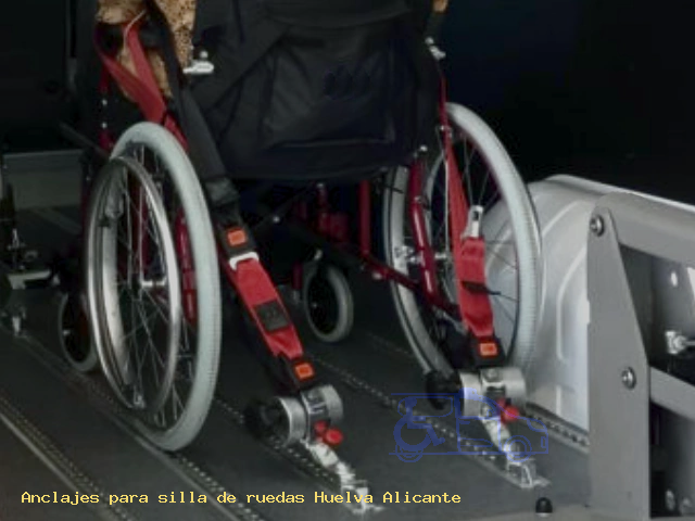 Fijaciones de silla de ruedas Huelva Alicante
