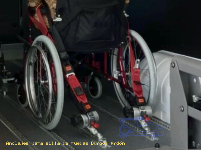 Anclajes silla de ruedas Burgos Ardón