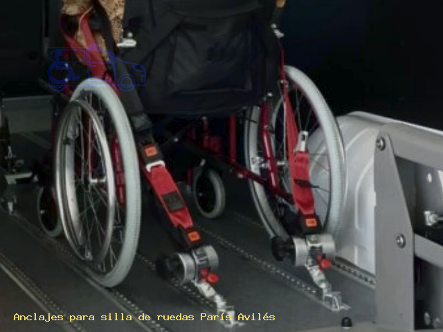 Anclajes para silla de ruedas París Avilés