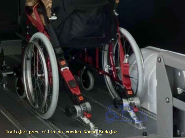 Anclajes silla de ruedas Narón Badajoz