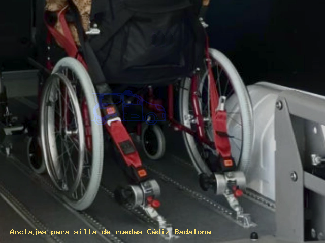 Sujección de silla de ruedas Cádiz Badalona