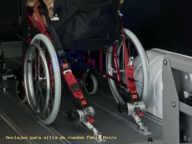 Anclajes silla de ruedas París Boiro