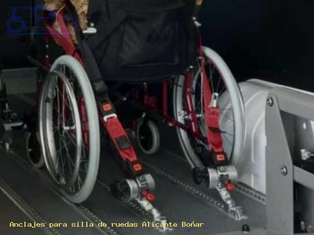Anclajes silla de ruedas Alicante Boñar