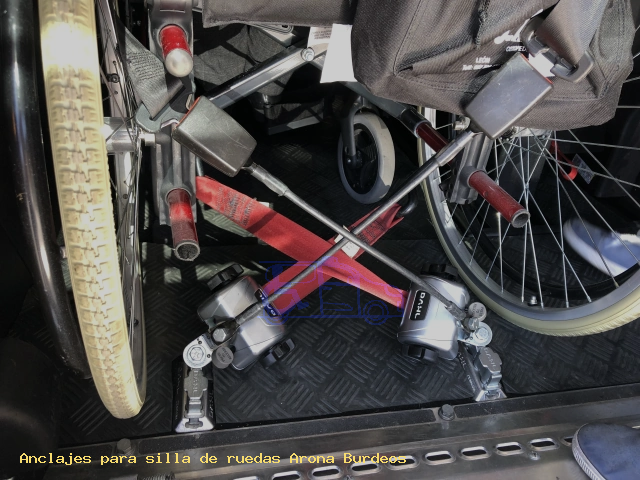 Sujección de silla de ruedas Arona Burdeos