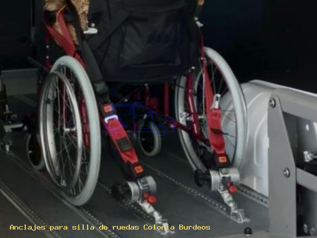Anclajes silla de ruedas Colonia Burdeos