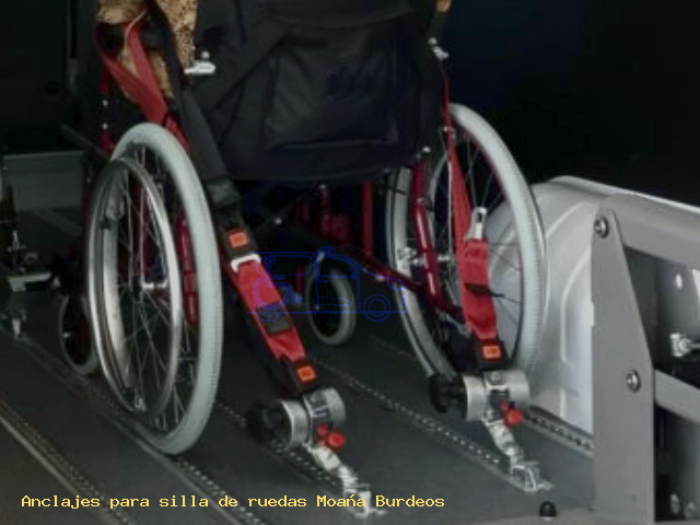 Seguridad para silla de ruedas Moaña Burdeos