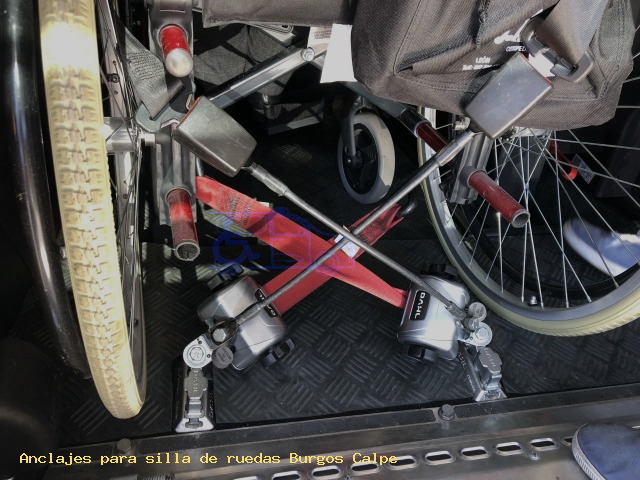 Sujección de silla de ruedas Burgos Calpe