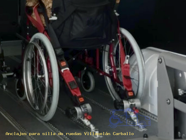 Anclajes silla de ruedas Villaselán Carballo