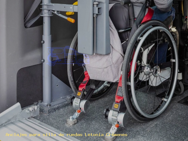 Sujección de silla de ruedas Letonia Crémenes