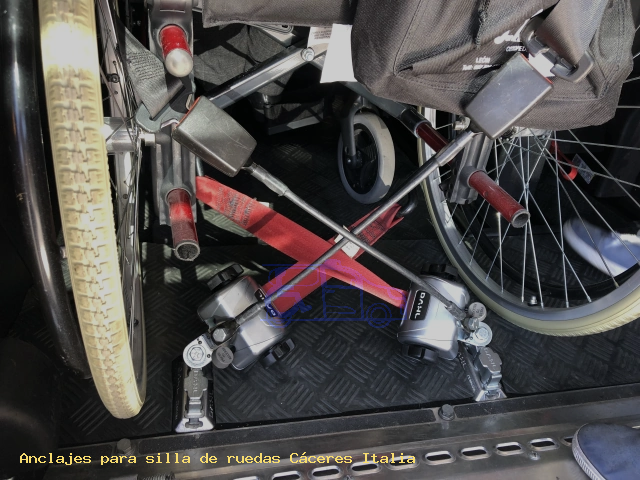 Anclaje silla de ruedas Cáceres Italia