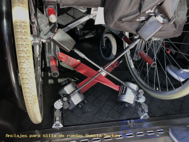 Sujección de silla de ruedas Suecia Serbia