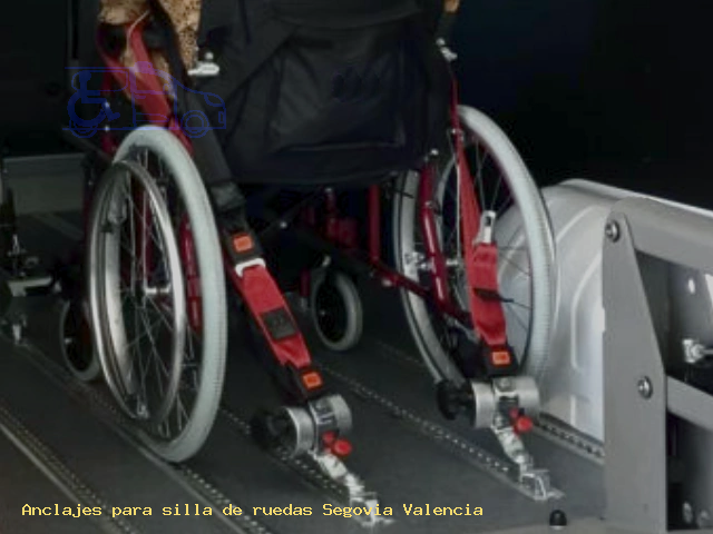 Anclajes para silla de ruedas Segovia Valencia