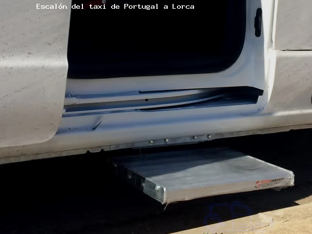 Taxi con escalón ruta Portugal Lorca