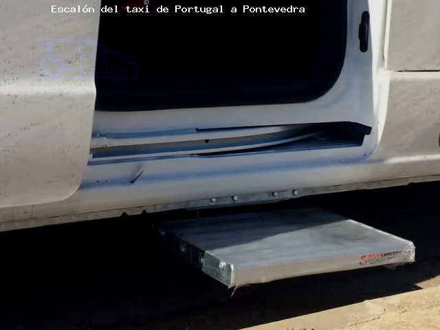 Taxi con escalón de Portugal a Pontevedra