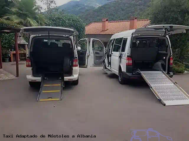 Taxi accesible de Albania a Móstoles