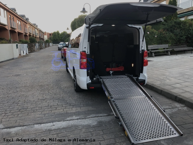 Taxi accesible de Alemania a Málaga