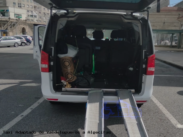 Taxi accesible de Algeciras a Valdelugueros