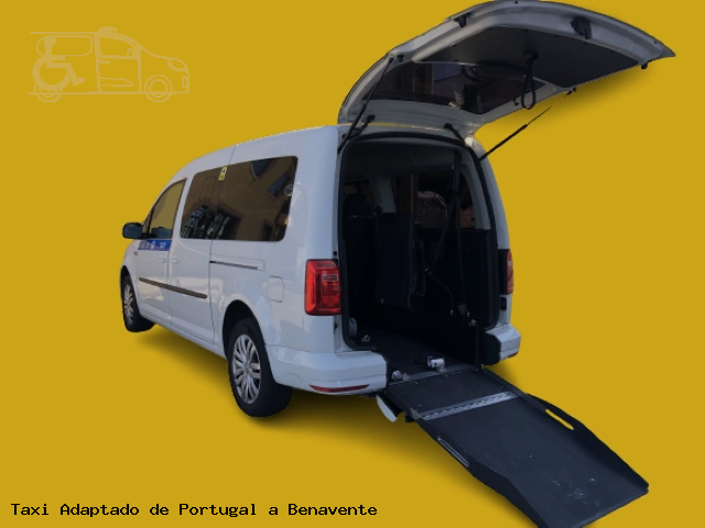Taxi adaptado de Benavente a Portugal