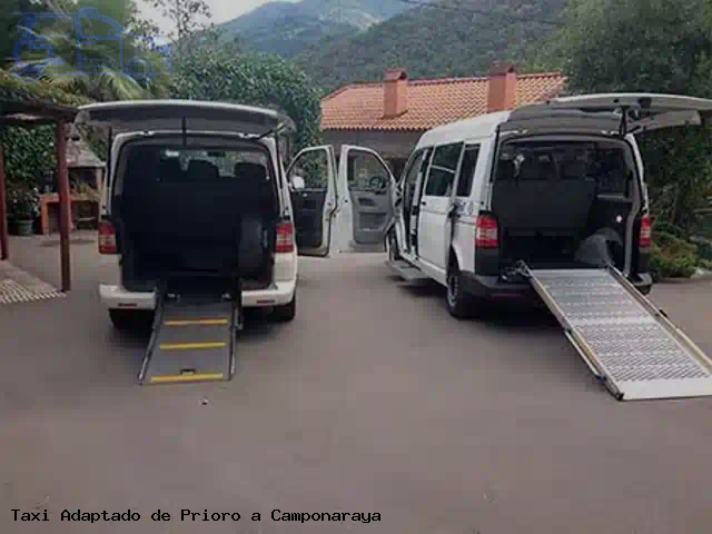 Taxi accesible de Camponaraya a Prioro