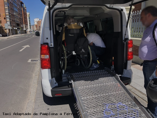 Taxi accesible de Ferrol a Pamplona
