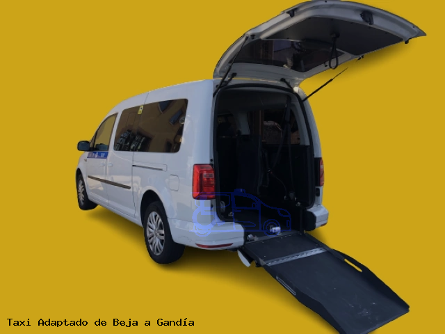 Taxi accesible de Gandía a Beja