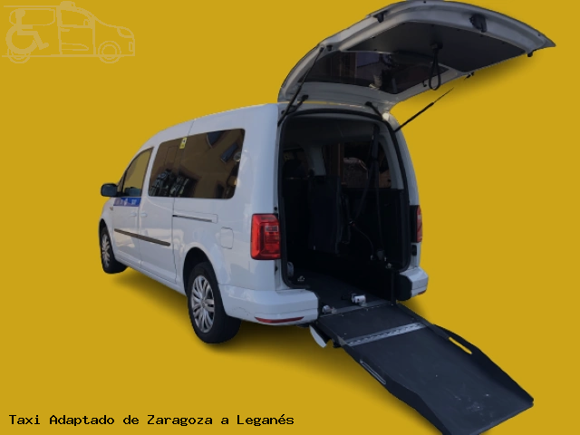 Taxi accesible de Leganés a Zaragoza