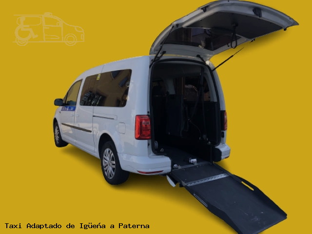 Taxi accesible de Paterna a Igüeña