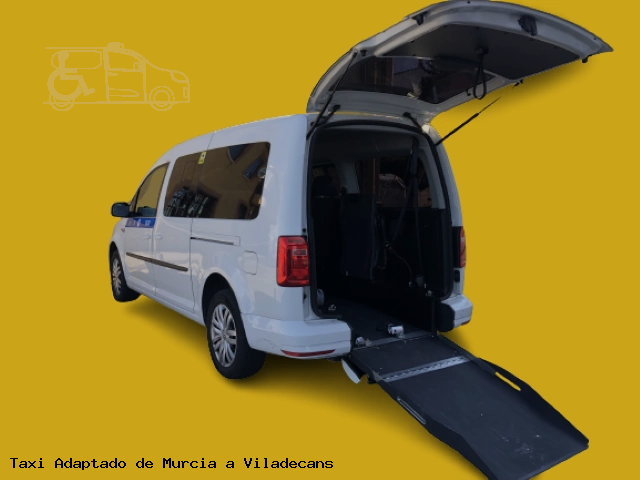 Taxi accesible de Viladecans a Murcia